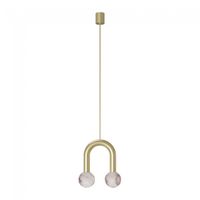 lampara colgante rigoberta mono super curvo alabastro 2 luces