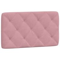 cabecero de cama acolchado terciopelo rosa 90 cm