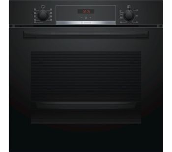 BOSCH HBS534BB0B Electric Oven - Black, Black