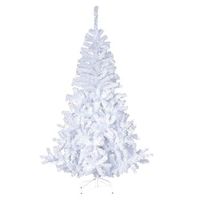 arbol navidad de plastico frondoso decoracion navidad 210 cm blanco