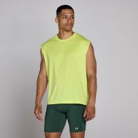 camiseta de tirantes oversize de malla hybrid para hombre de mp - verde lima - m