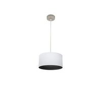 colgante tatiana 1xe27 niquelblanco-madera negra regx30x30 cm