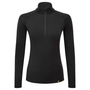 Nukeproof Blackline Women's Long Sleeve 1/4 Zip Base Layer (200), Black