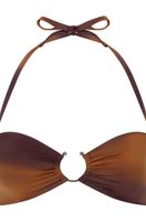 hunkemoller top de bikini bandeau janiero morado