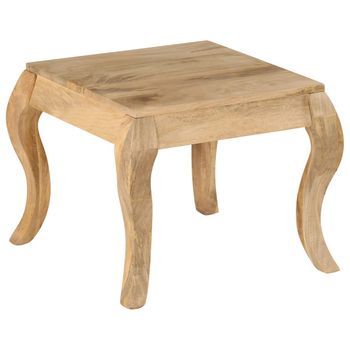 Vidaxl Mesa Auxiliar 45x45x40 Cm Madera Maciza De Mango