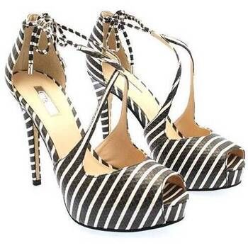 Guess Zapatos de tacón flhe22pel07-white-38 para mujer