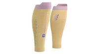 compressport r2 3 0 pantorrilleras de compresion amarillo rosa