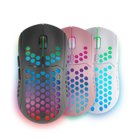 mars gaming mmw3 raton gaming inalambrico rgb flow ultraligero 79g 3200dpi raton pc negro rosa o blanco