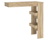 vidaxl mesa de bar de pared contrachapada roble sonoma 102x45x1035cm