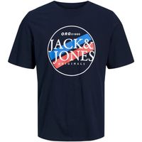 jack  jones camiseta 12228542 jorcodyy tee ss crew neck sn navy blazer para hombre