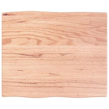 Tablero Mesa Madera Tratada Roble Borde Natural 60x50x2 Cm Vidaxl