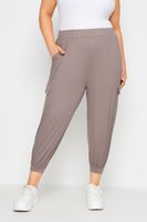 yours bombachos capri cargo marrones mujer curvy y tallas grandes yours