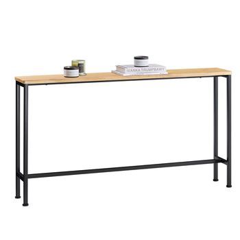 Mesa De Entrada Recibidor Mesa De Consola Negro 120 X 20 X 65 Cm Fsb19-e Sobuy Es