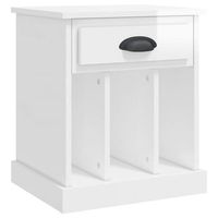 mesita de noche 36x43x50 cm madera - blanco