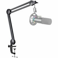 fifine bm63 soporte de brazo articulado para microfono hasta 2kg metal negro