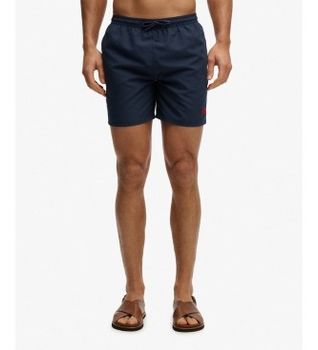 Superdry para hombre. M3010260A Bañador Essential marino (S), Beachwear, Poliéster Reciclado