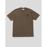 butter goods camiseta camiseta terrain tee dark taupe para hombre