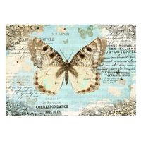 papel pintado 3d - postal con la mariposa 400x280 cm