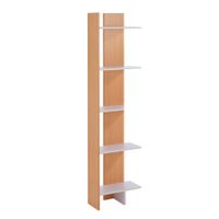 libreria columna efecto madera blanca cm al170 x l415 x p215