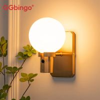 lampara de pared led recargable ggbingo aplique de pared redondo regulable con control remoto para pasillo y sala de estar