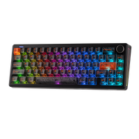 teclado mecanico inalambrico epomaker th65 65 ansi us layout cableadobt24ghz bateria de 8000mah y perilla de volumen para oficinajuegos