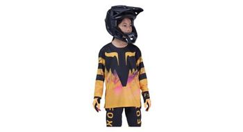 Maillot fox ranger kairos nino manga larga naranja