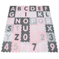 alfombra puzzle viva rosa 32x32 cm x 36 piezas