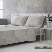 juego de sabanas lezo 100 algodon organico beige 210x260 cama 135