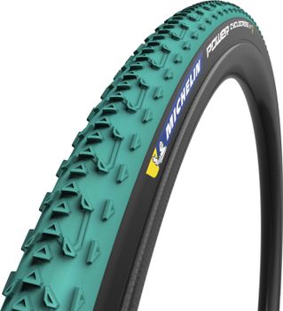 Michelin Power Cyclocross Jet TLR TS Tyre, Black/Green
