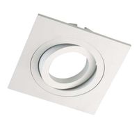 foco empotrable classic basculante cuadrado blanco wonderlamp