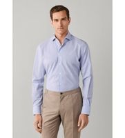 hackett london para hombre hm3010750 camisa rayas bengala bi-stretch fit tailored azul xl casual algodon clasico manga larga