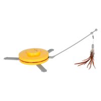 catch the tailfeather 2 en 1 kerbl pet juguete para gatos - 1 unidad
