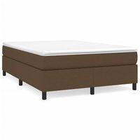 cama tapizada 203x140x35 cm tejido - marron