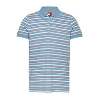 tommy jeans polo de manga corto azul dm0dm20676-0ba