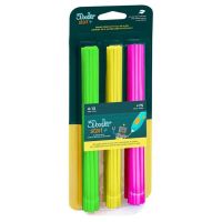 filamento plastico compostable 3doodler start eko mix verde rosa amarillo 75 piezas
