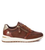 xti para mujer 14320202-camel zapatillas 143202 marron 38 plano cremallera casual