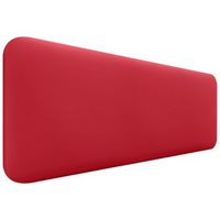 dhome cabecero tapizado liso redondeado polipiel para pared acusticos cabeceros absorbentes cabezal cama dormitorio rojo 150cm