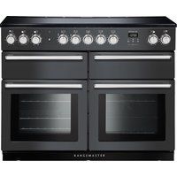 rangemaster nexus se nexse110eislc 110 cm electric induction range cooker - slate  chrome chocolate