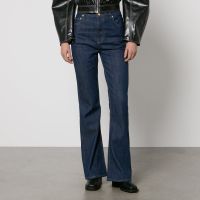 ganni iry stretch-denim flared jeans - w29
