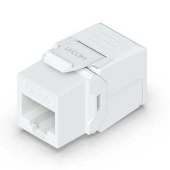 Acoplador Ubiquiti UACC-Keystone-Coupler-C6 Cat6 Pack 12 Unidades Policarbonato Blanco