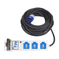 proplus cable extension de alimentacion cee3xschuko 10m negro