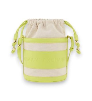 A|X Armani Exchange para mujer. XW002183AF22635M7144 Bolso bucket natural (OSFA), Beige, Casual, Poliéster