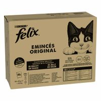 felix estandar 80 x 85 g - megapack ahorro - seleccion de carnes 4 variedades