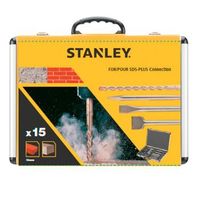 juego de 15 piezas sds en maletin resistente stanley