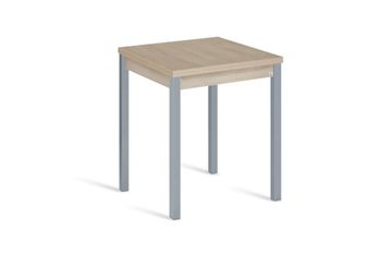 Mesa de cocina alta extensible libro 80(160)x80cm roble pata gris
