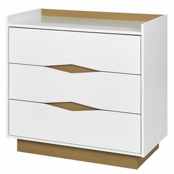 Comoda blanco y madera