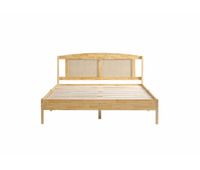 cama de matrimonio en ratan efecto madera natural 16520594 thruds