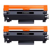 pack 2 cartuchos de toner laser compatible brother tn-2420  tn-2410 negro  alto rendimiento