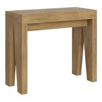 consola extensible 90x40196 cm naxy small roble natural