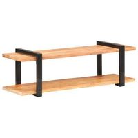 mueble para tv de madera maciza de acacia 130x40x40 cm vidaxl